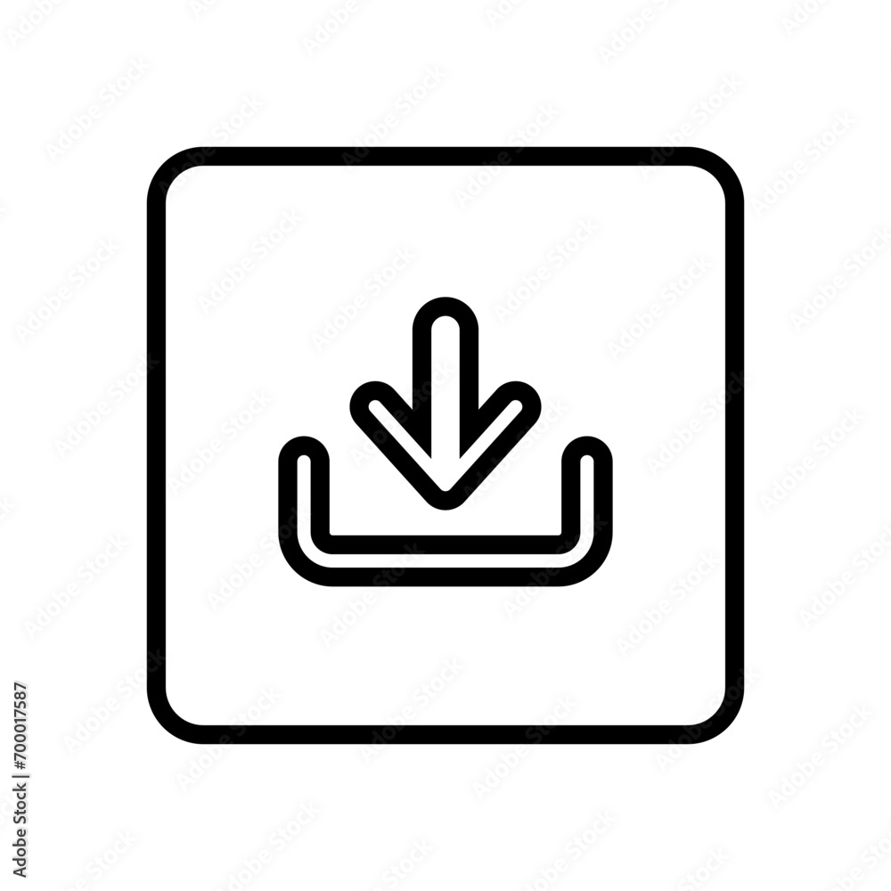 Download icon vector. Upload button illustration. Load symbol or logo. Download icon vector. Upload button illustration. Load symbol or logo.