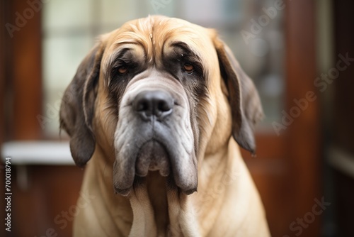 mastiff with droopy eyes