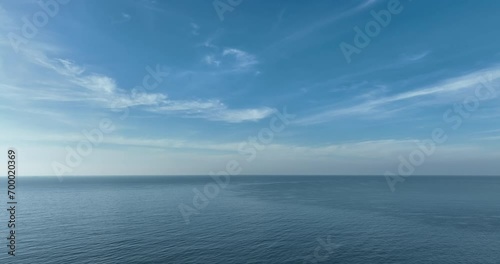 Wallpaper Mural Aerial footage of sunrise over sea landscape Torontodigital.ca