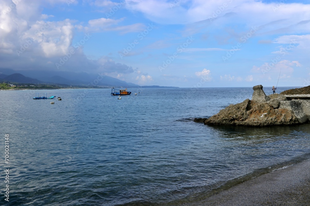 Coastal Scenery of Wushi Harbor in Taitung, Taiwan