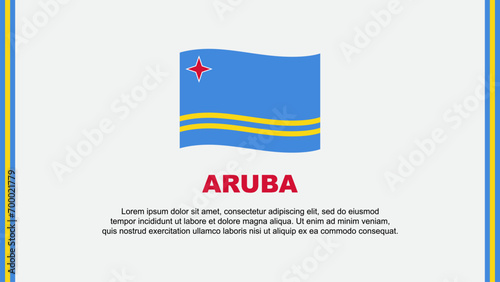 Free Download Aruba Flag Abstract Background Design Template. Aruba Independence Day Banner Social Media Vector Illustration. Aruba Cartoon - GFXLoad