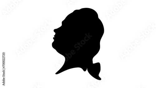 Edward Gibbon, black isolated silhouette