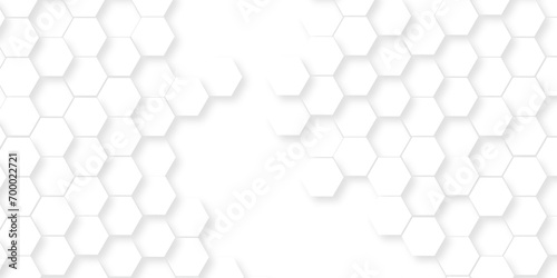  Seamless pattern with hexagonal white and gray technology line paper background. Hexagonal vector grid tile and mosaic structure mess cell. white and gray hexagon honeycomb geometric copy space.