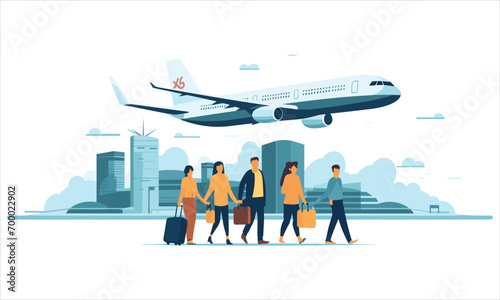 Vector travel illustration.
