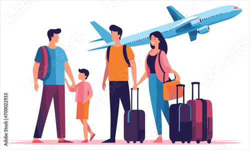 Vector travel illustration.
