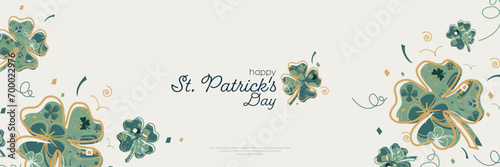 Happy St. Patricks Day banner. photo