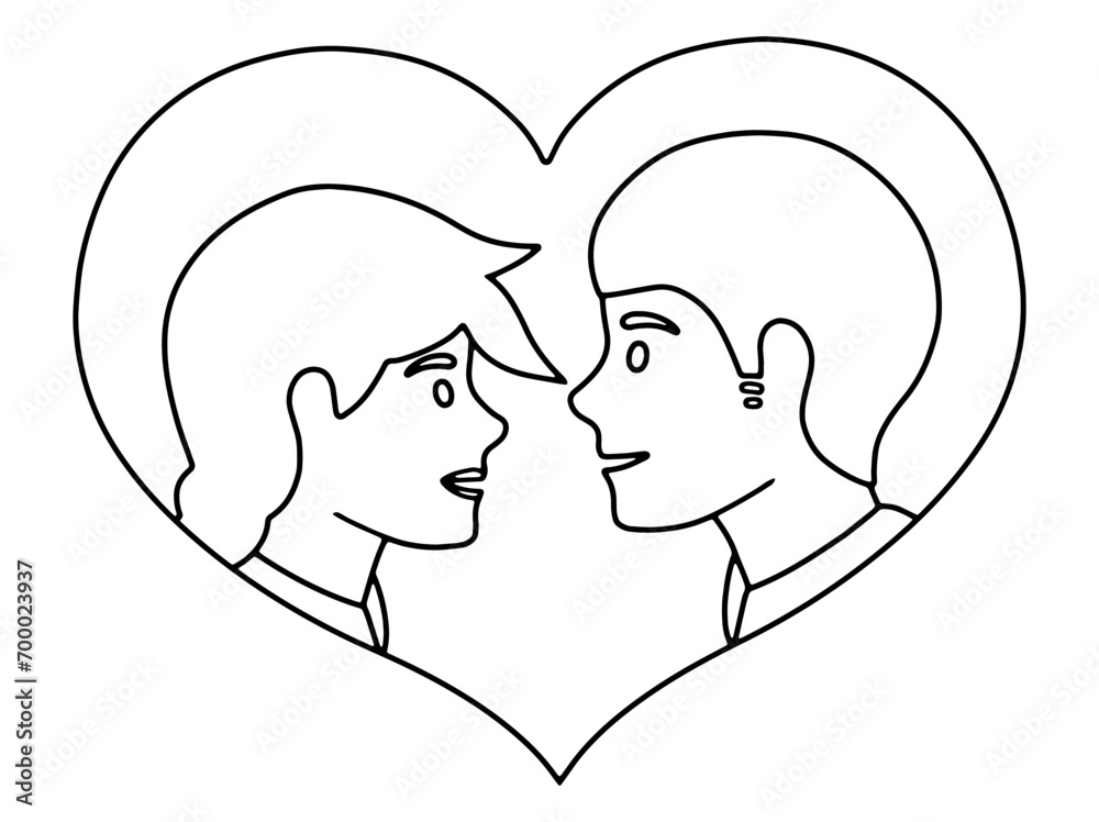 hand Drawn Avatar Character Romantic Male and Female
hand Drawn Avatar Character Romantic Male and Female