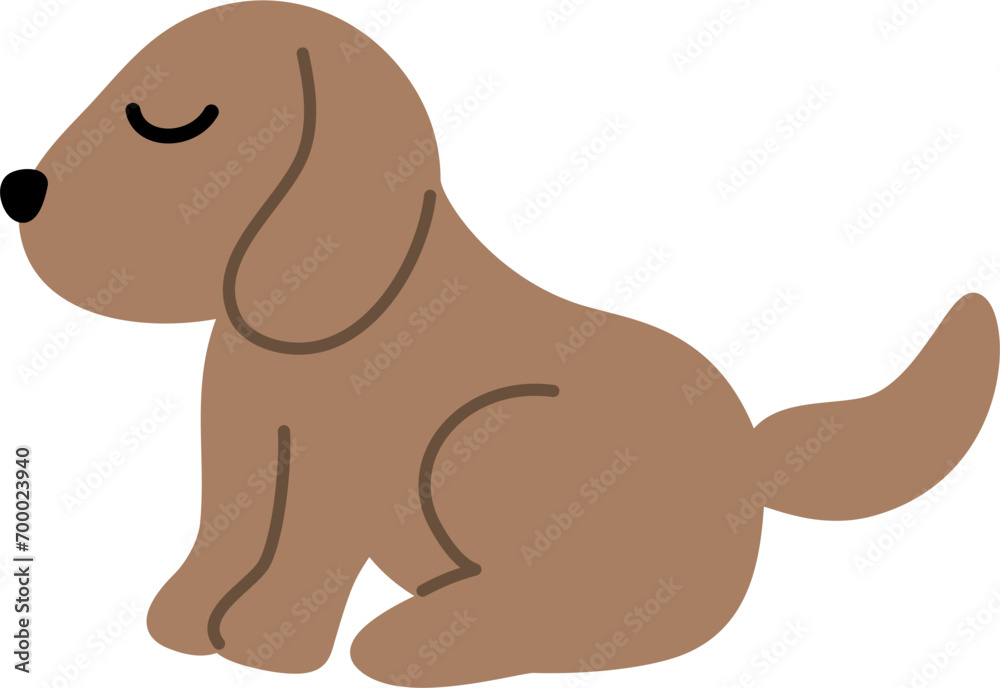 Fototapeta premium cute dog cartoon