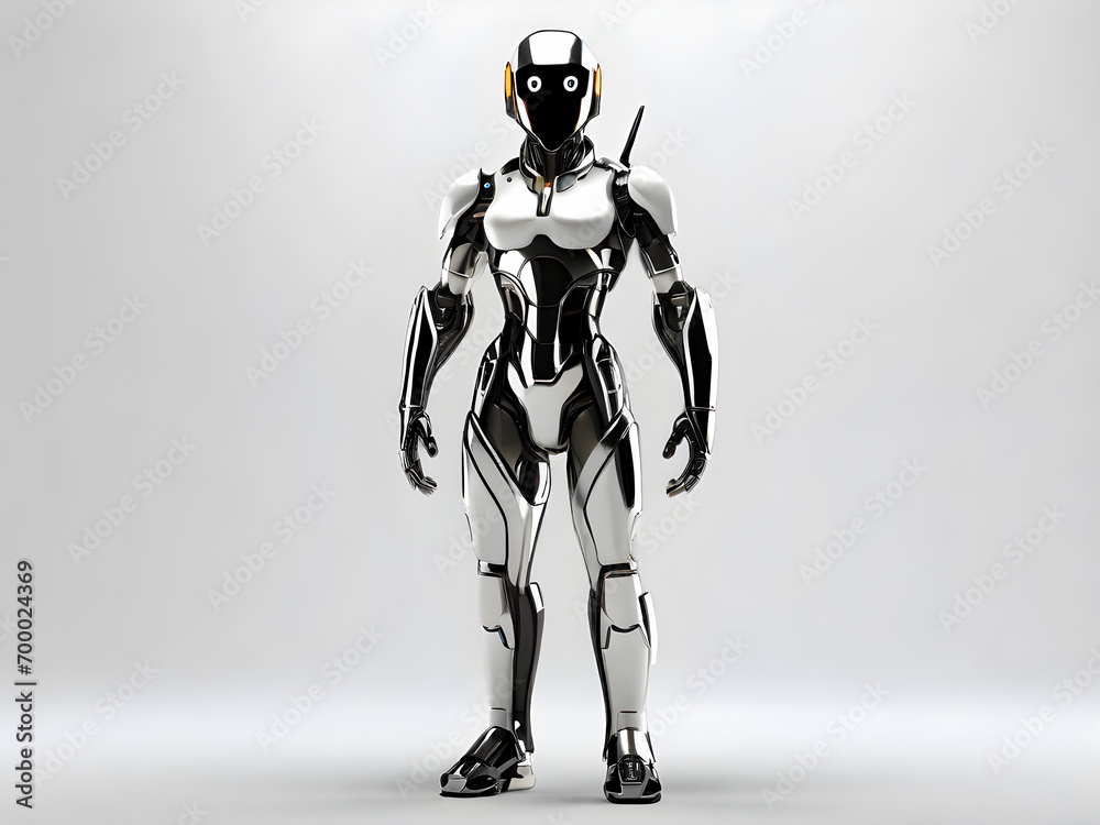Cartoon robot clip art, futuristic concept in the future world. Realistic, isolated background Cartoon robot clip art, futuristic concept in the future world. Realistic, isolated background