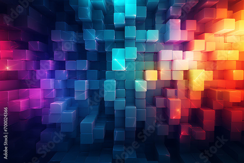Geometric abstract colorful background