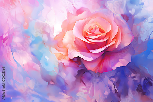 watercolor flowers colorful