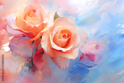 watercolor flowers colorful