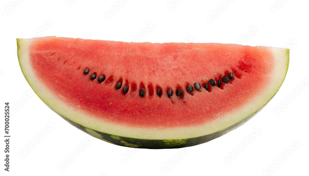 Slice of watermelon - isolated on transparent backgorund Slice of watermelon - isolated on transparent backgorund