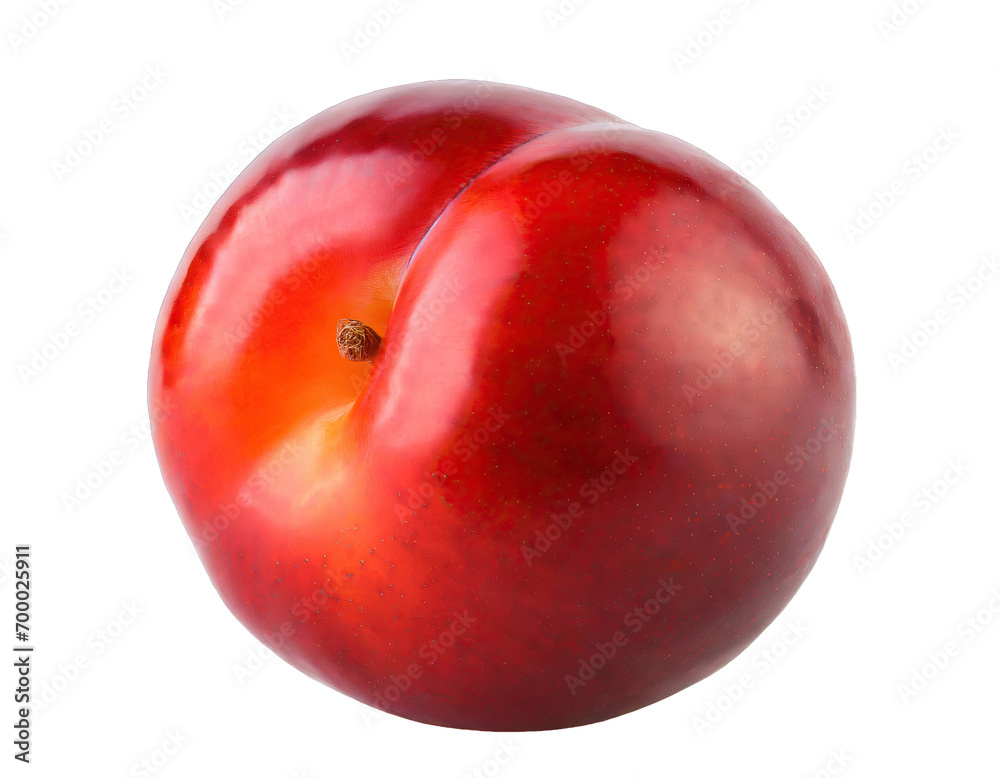 red plum - isolated on transparent backgorund red plum - isolated on transparent backgorund