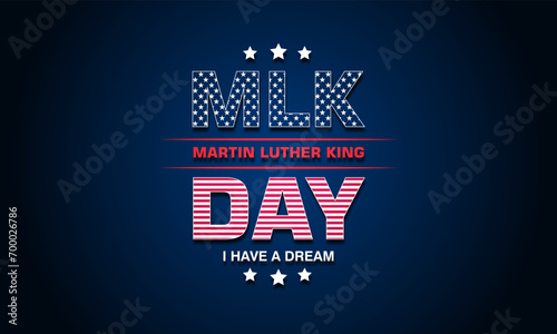 Happy Martin Luther King Day Background Vector Illustration