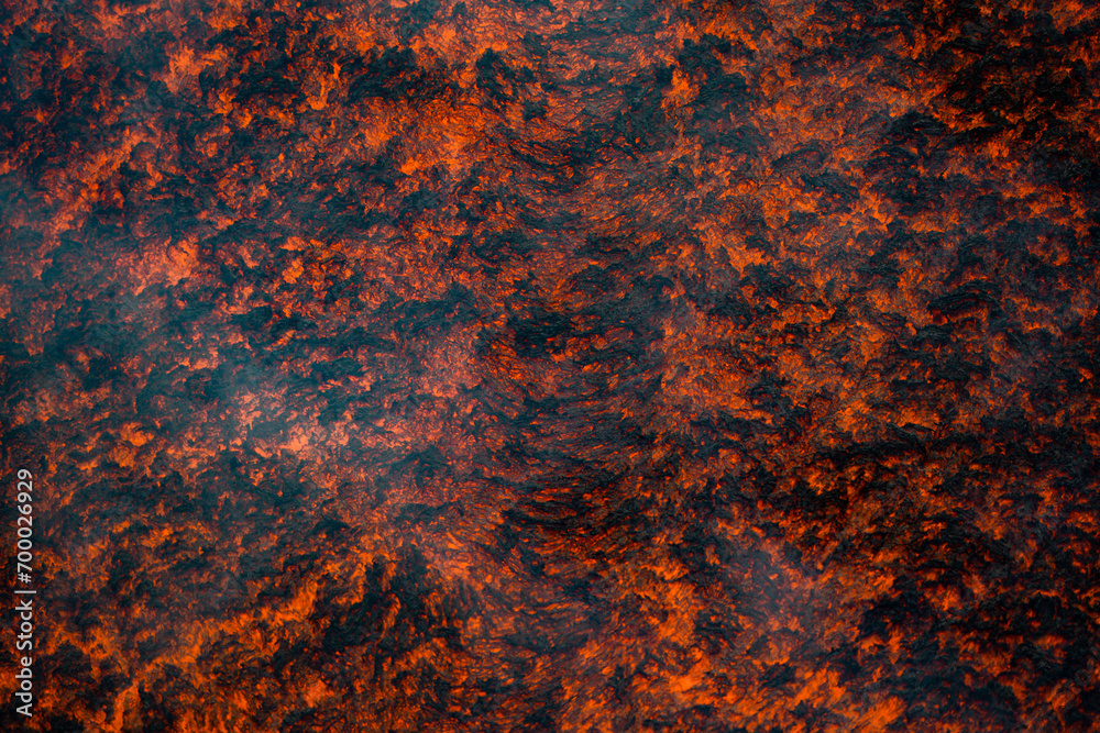Eruptive vent with lava emis at the top of the Etna volcano