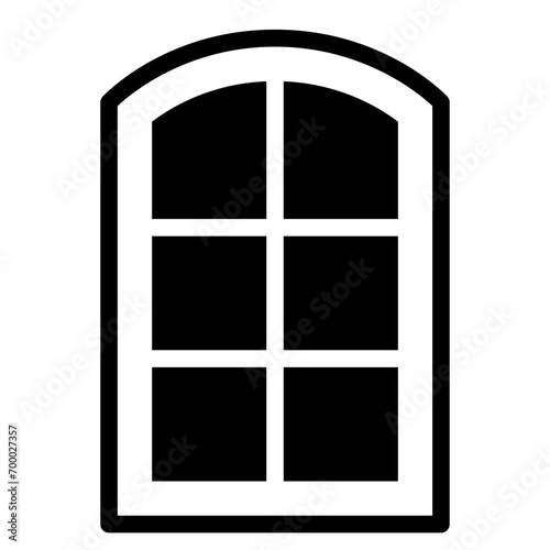 curved window frame
