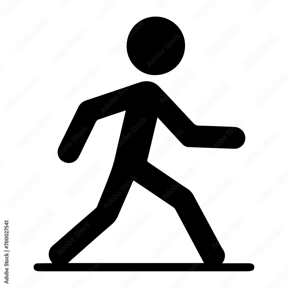 minimal Stick Figure character walking vector silhouette, black color silhouette minimal Stick Figure character walking vector silhouette, black color silhouette
