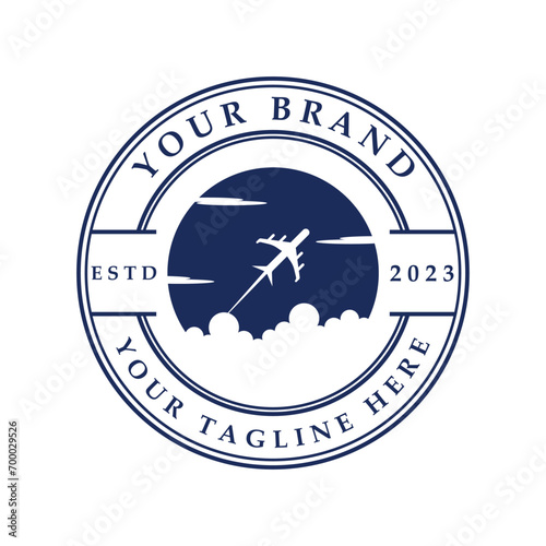 Travel Logo vector icon illustration design.  logo suitable for business, airline ticket agents and holidays