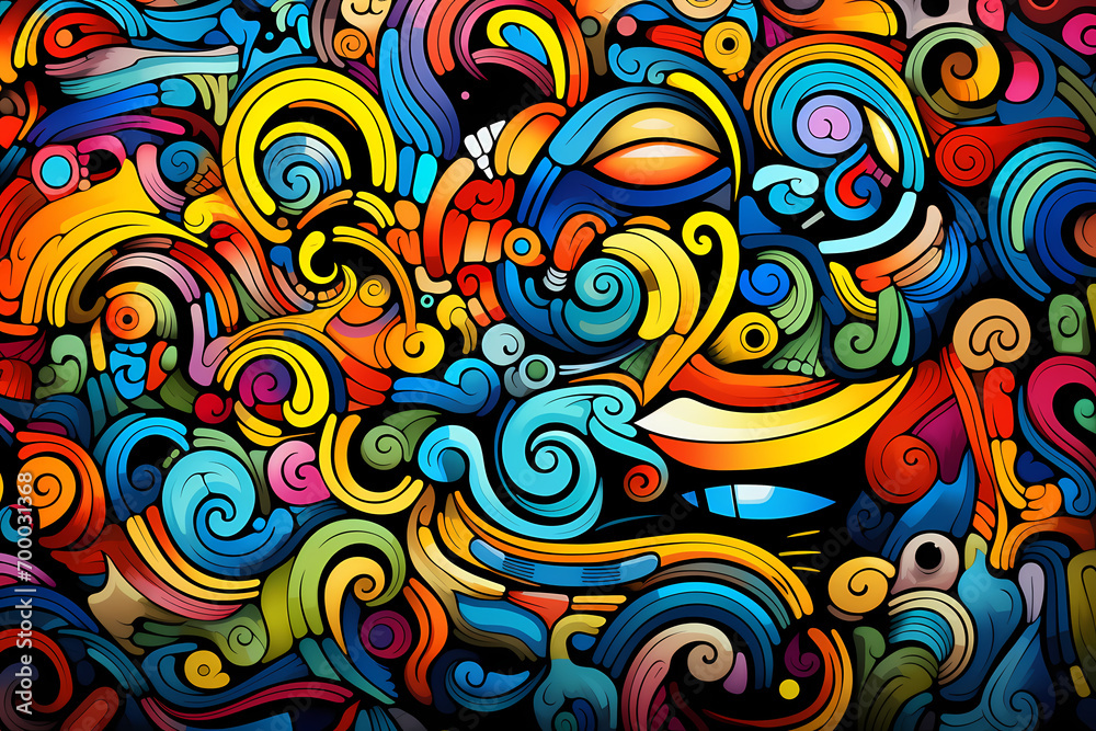 Abstract seemless pattern, colorful, generative ai, generative, ai