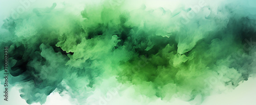 Abstract Blot of green watercolor isolated High quality photo