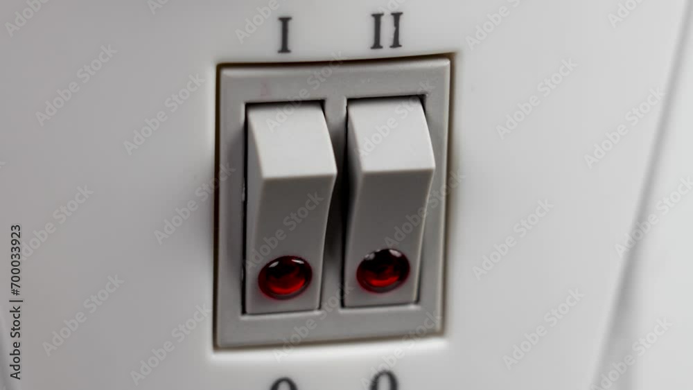 Saving electricity consumption. Turning off home electric oil heater. Saving electricity consumption. Turning off home electric oil heater.