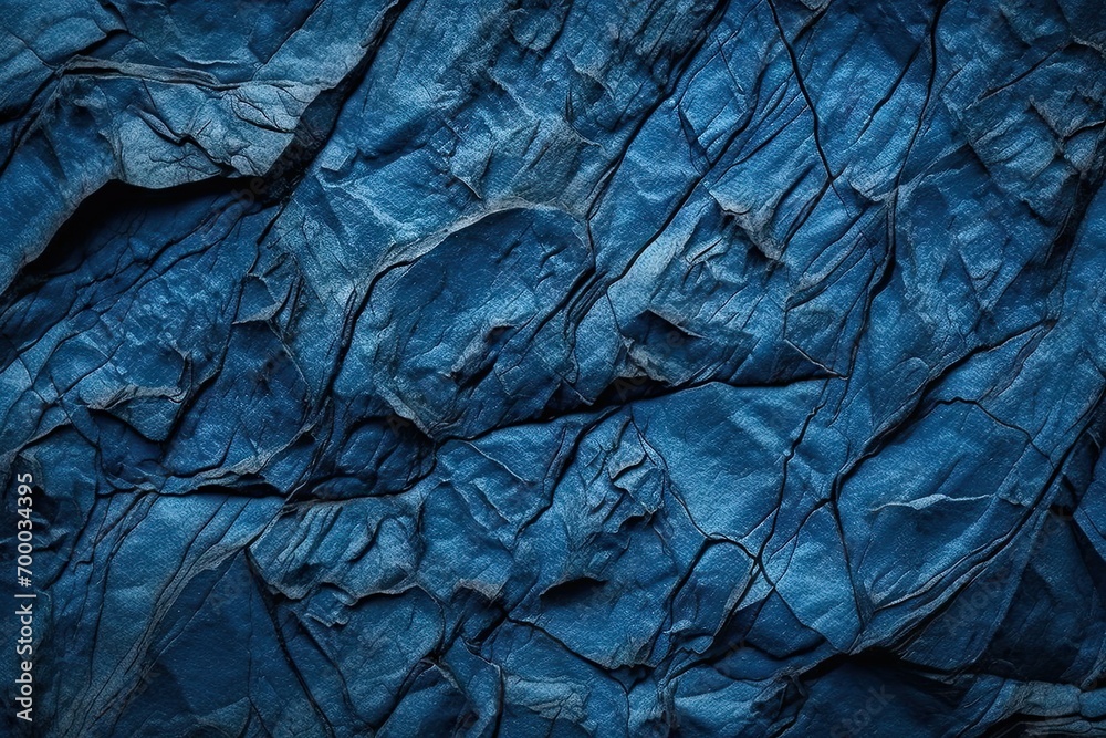 design background stone blue paper crumpled rough looks it close veins ...