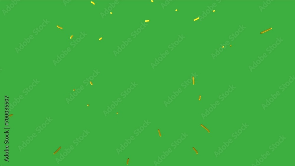 Animation loop video cartoon element effect clap on green screen background Animation loop video cartoon element effect clap on green screen background
