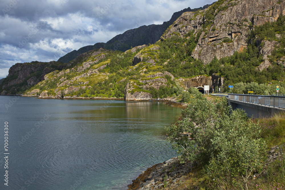 Landscape on the Scenic Route Andoya in Troms county, Norway, Europe
Landscape on the Scenic Route Andoya in Troms county, Norway, Europe