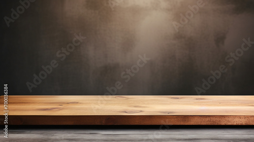 Empty wooden table