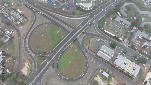 Traffic interchange in Francistown, Botswana, Africa
