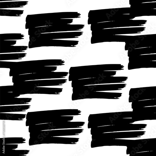 Seamless pattern with hand drawn scribble smears