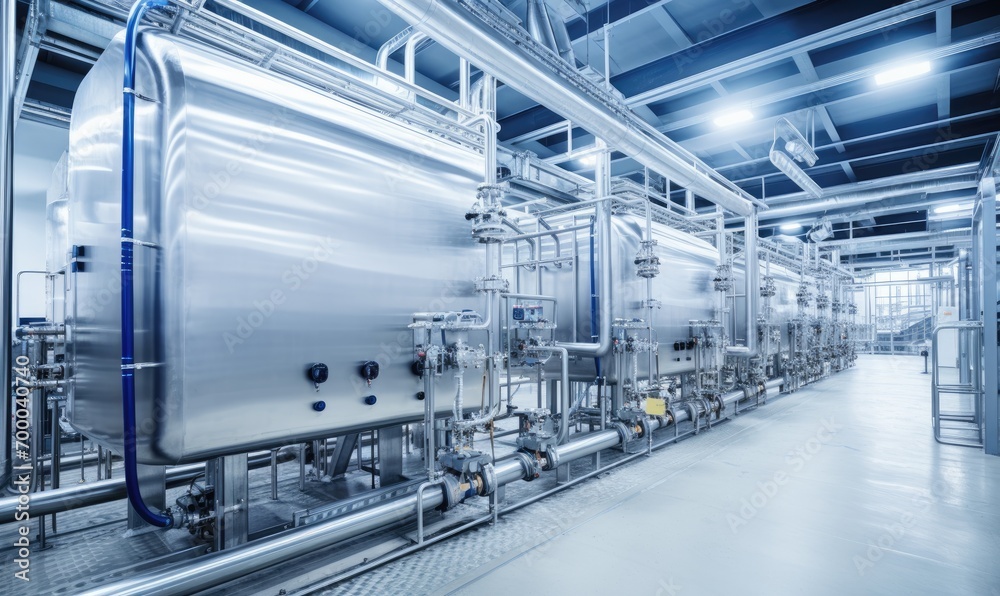 A Complex Network of Industrial Pipes and Machinery A Complex Network of Industrial Pipes and Machinery