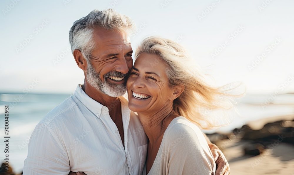 A Heartwarming Embrace on the Sandy Shore A Heartwarming Embrace on the Sandy Shore