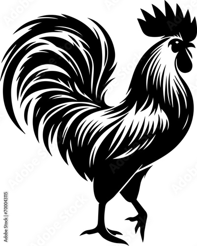 Rooster Chicken Silhouette Vector, Hen Silhouette Clip Art In Different Poses