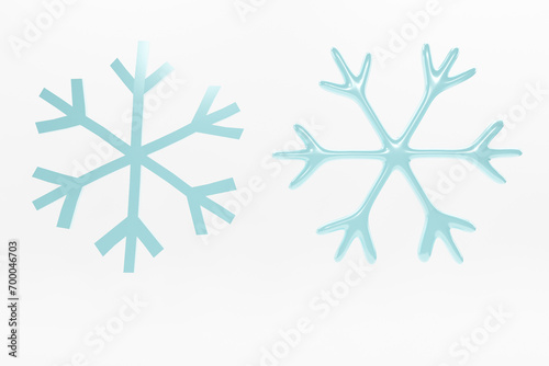 snowflakes on a white background