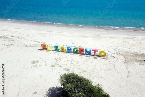 el sargento beach la ventana baja california sur mexico aerial view panorama
