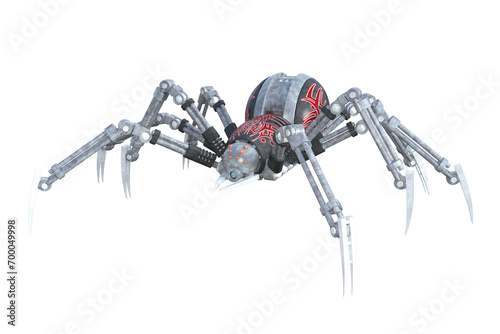 Synthetic Arachnodroid The Transparent Spider of AI Ingenuity