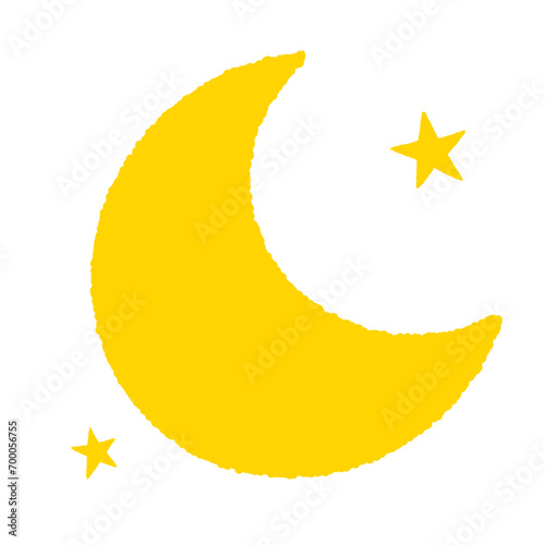 It's a cute moon clip art.