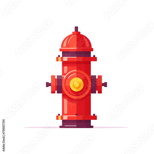 a red and yellow fire hydrant