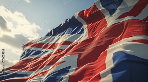great britain flag closeup photo