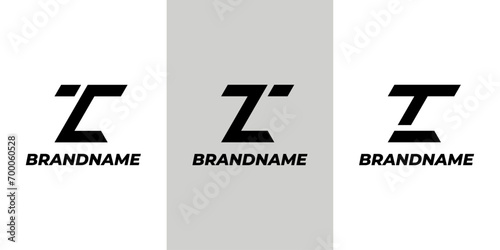 Modern Letter TC or ZC Monogram Logo, suitable for business with TC, CT, ZC, or CZ initials