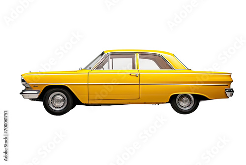 Yellow vintage car 