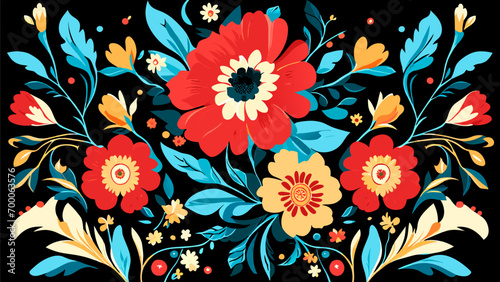 Vintage floral motifs vektor icon illustation
