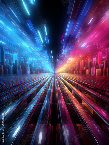 very colorful abstract background, futuristic, technologie