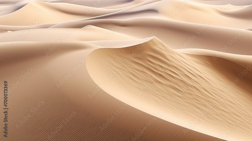 Surreal Desert Dunes Created with Generative AI Technology