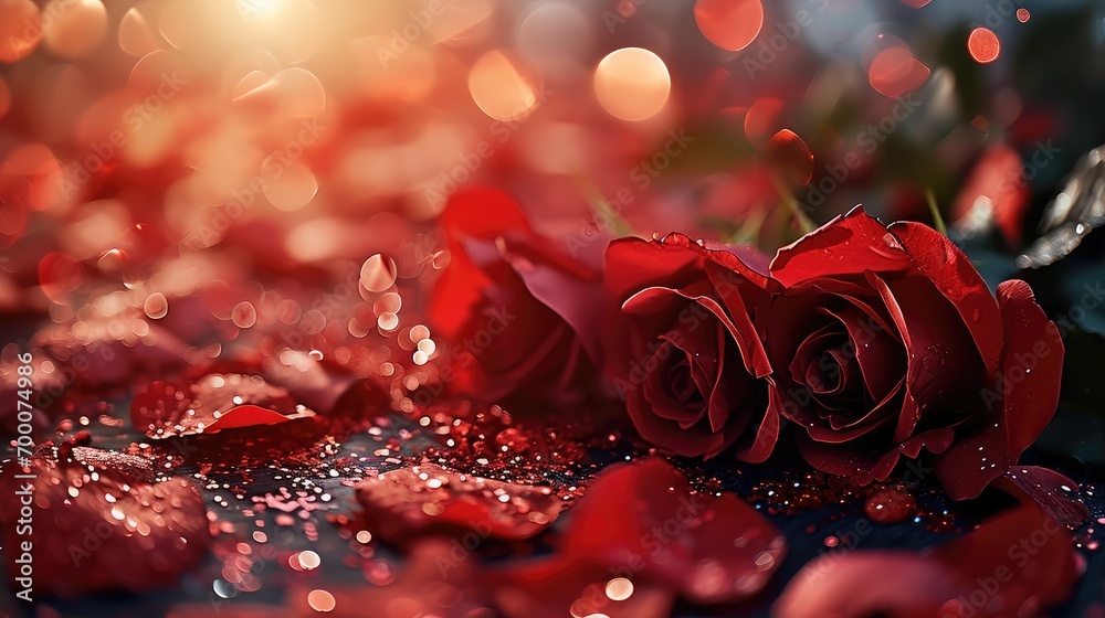 Valentine background, Copy space. Generative AI. Valentine background, Copy space. Generative AI.