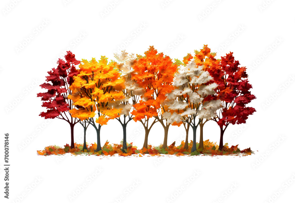 Fototapeta premium Seasonal_colors_trees_