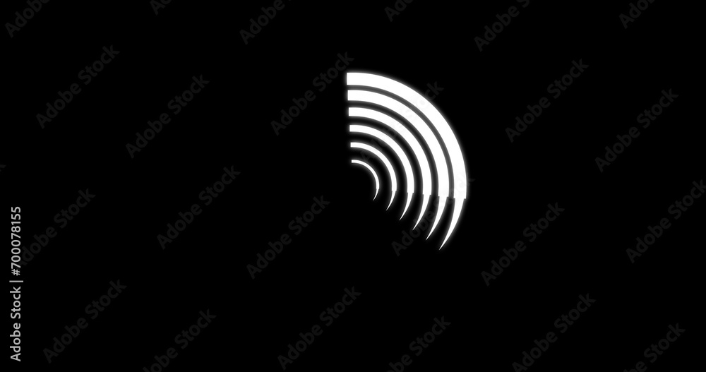 Circles of white animating in and out on a black background. Concept of consistency and discipline 2D clean embossed glowing simple circle motion graphic asset. Surreal spiral geometry circle bg. Circles of white animating in and out on a black background. Concept of consistency and discipline 2D clean embossed glowing simple circle motion graphic asset. Surreal spiral geometry circle bg.
