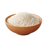 Bowl of rice isolated on transparent background